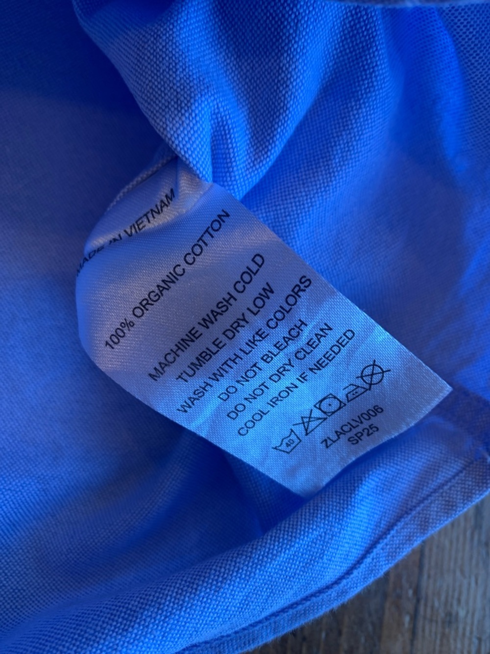 Quince Light Blue Womens Casual Button-Down Shirt - Picture 4 of 16